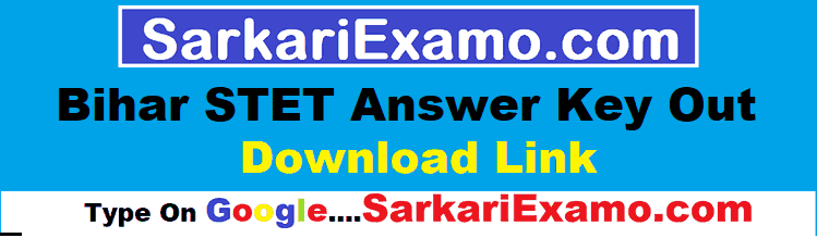 Bihar STET Answer Key